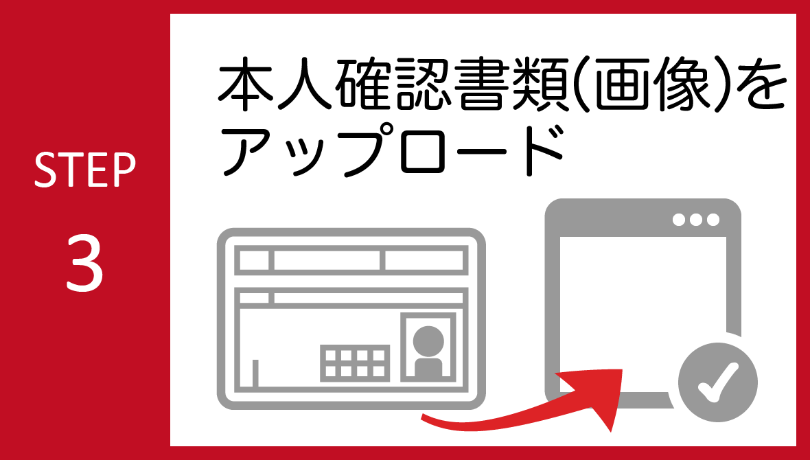 STEP03：本人確認書類のアップロード